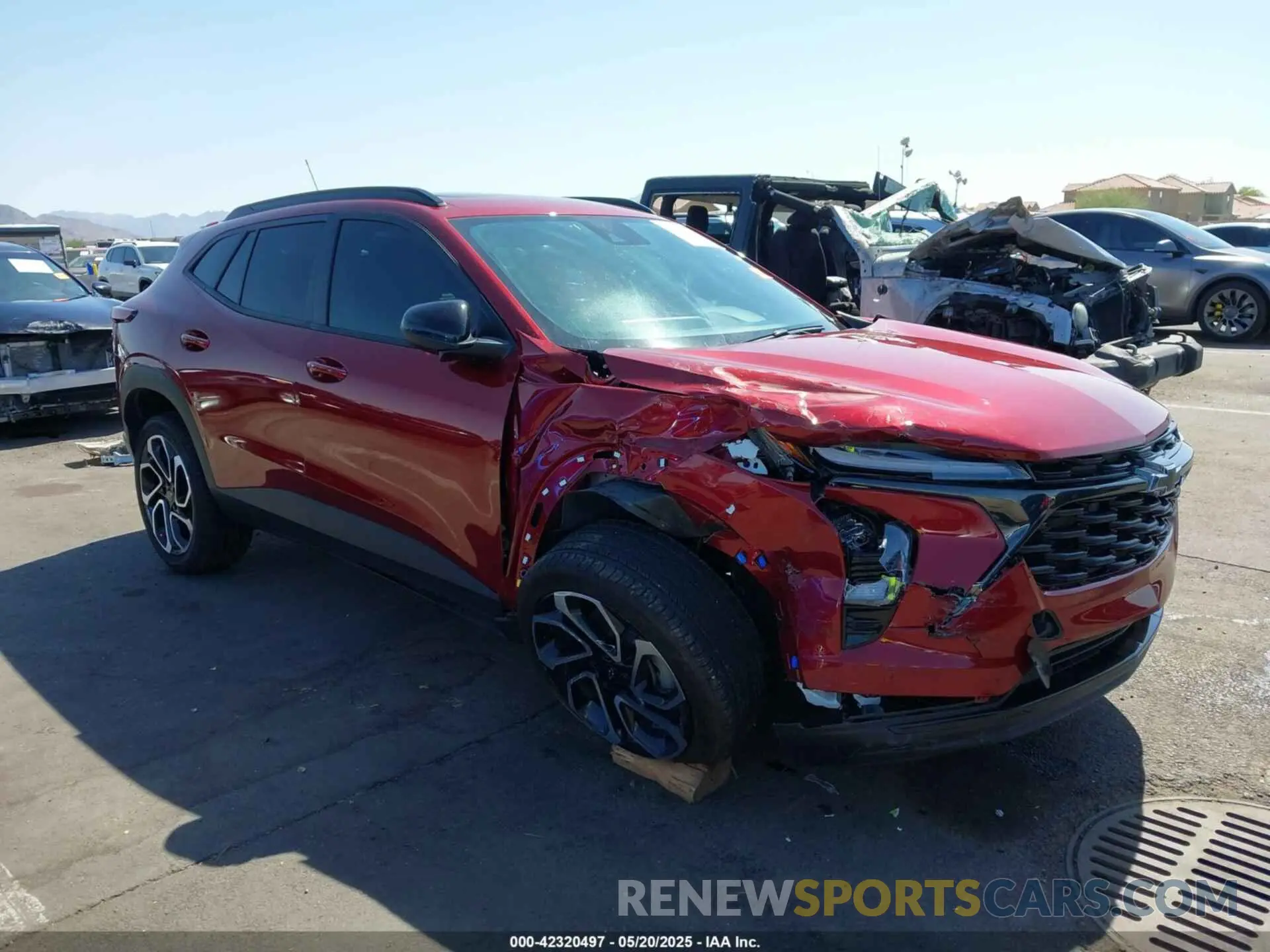 6 fotografías del automóvil dañado KL77LJE24RC034750 CHEVROLET TRAX 2024