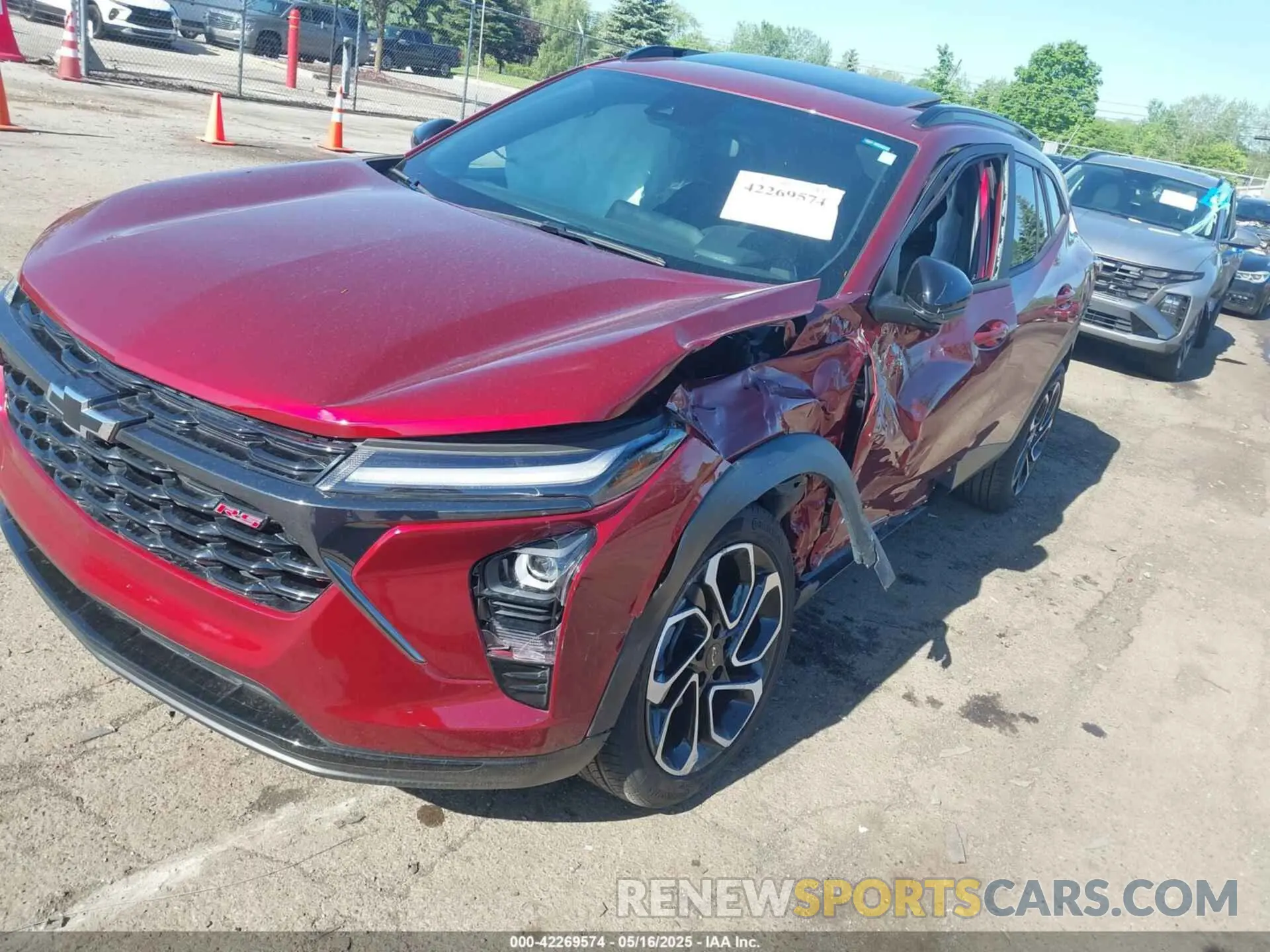 6 fotografías del automóvil dañado KL77LJE26RC041392 CHEVROLET TRAX 2024