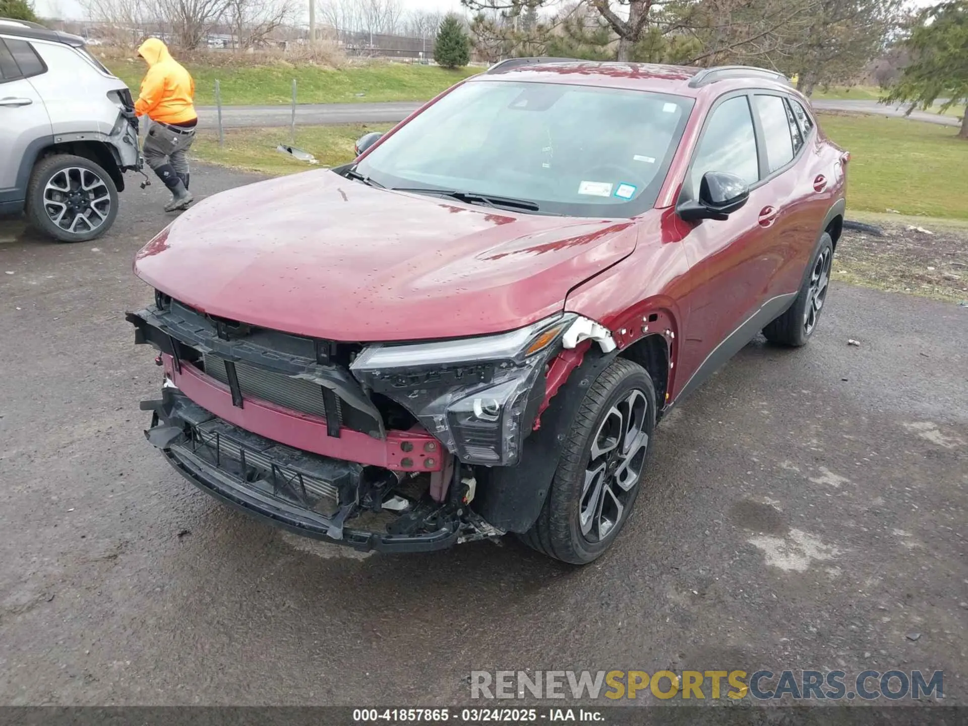 2 fotografías del automóvil dañado KL77LJE27RC145695 CHEVROLET TRAX 2024