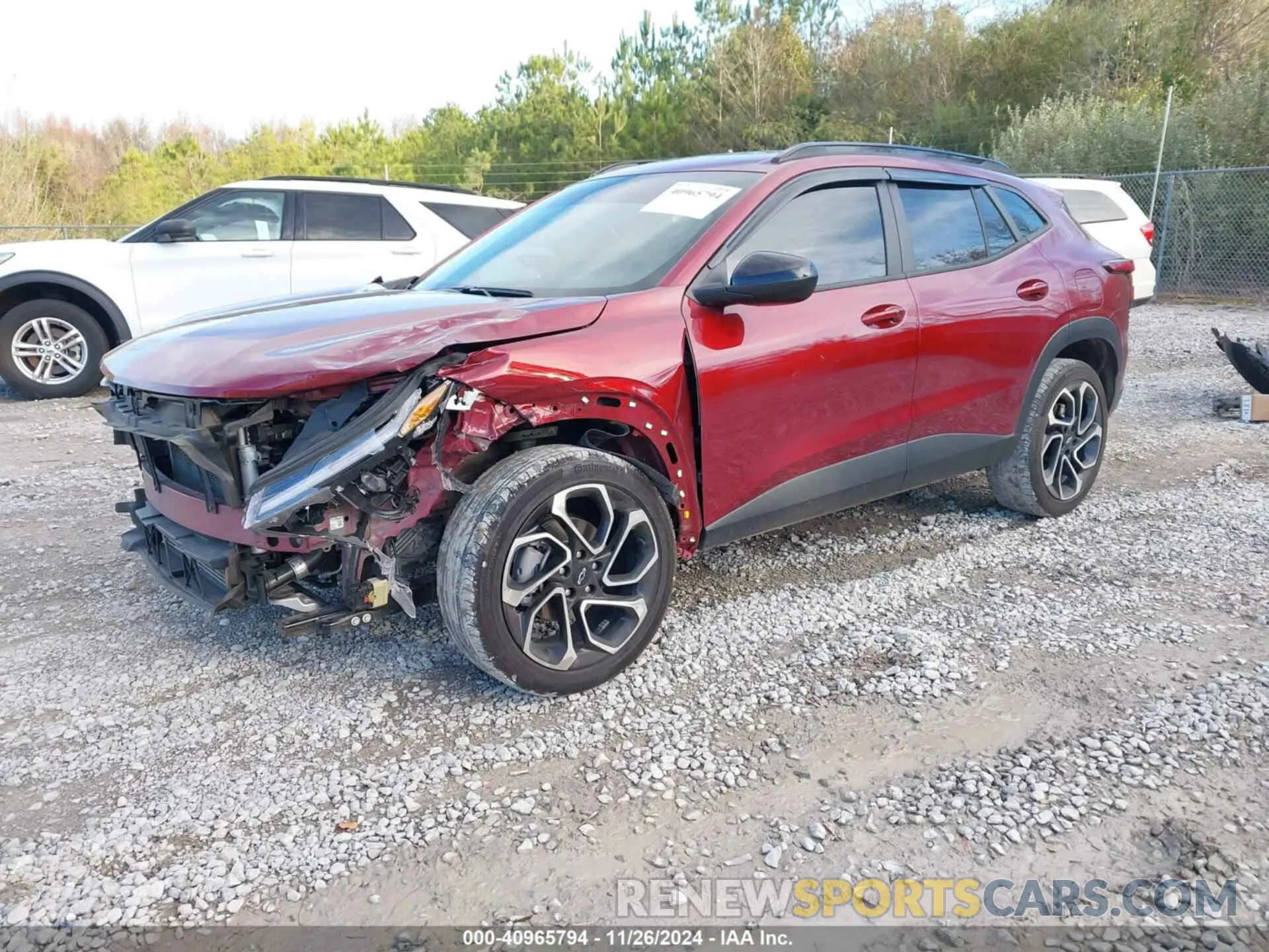 2 fotografías del automóvil dañado KL77LJE29RC070028 CHEVROLET TRAX 2024