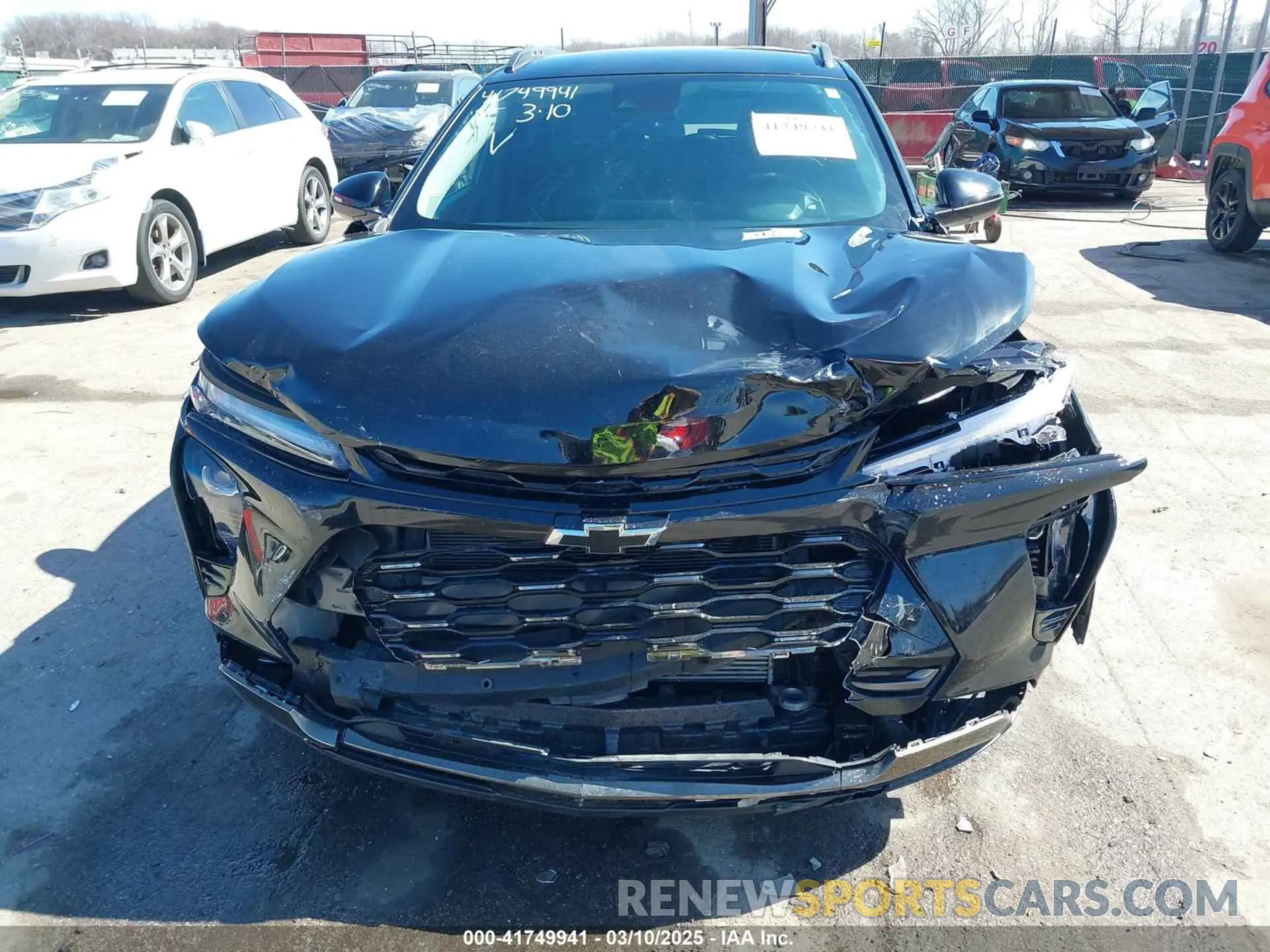 6 fotografías del automóvil dañado KL77LKE28RC076537 CHEVROLET TRAX 2024