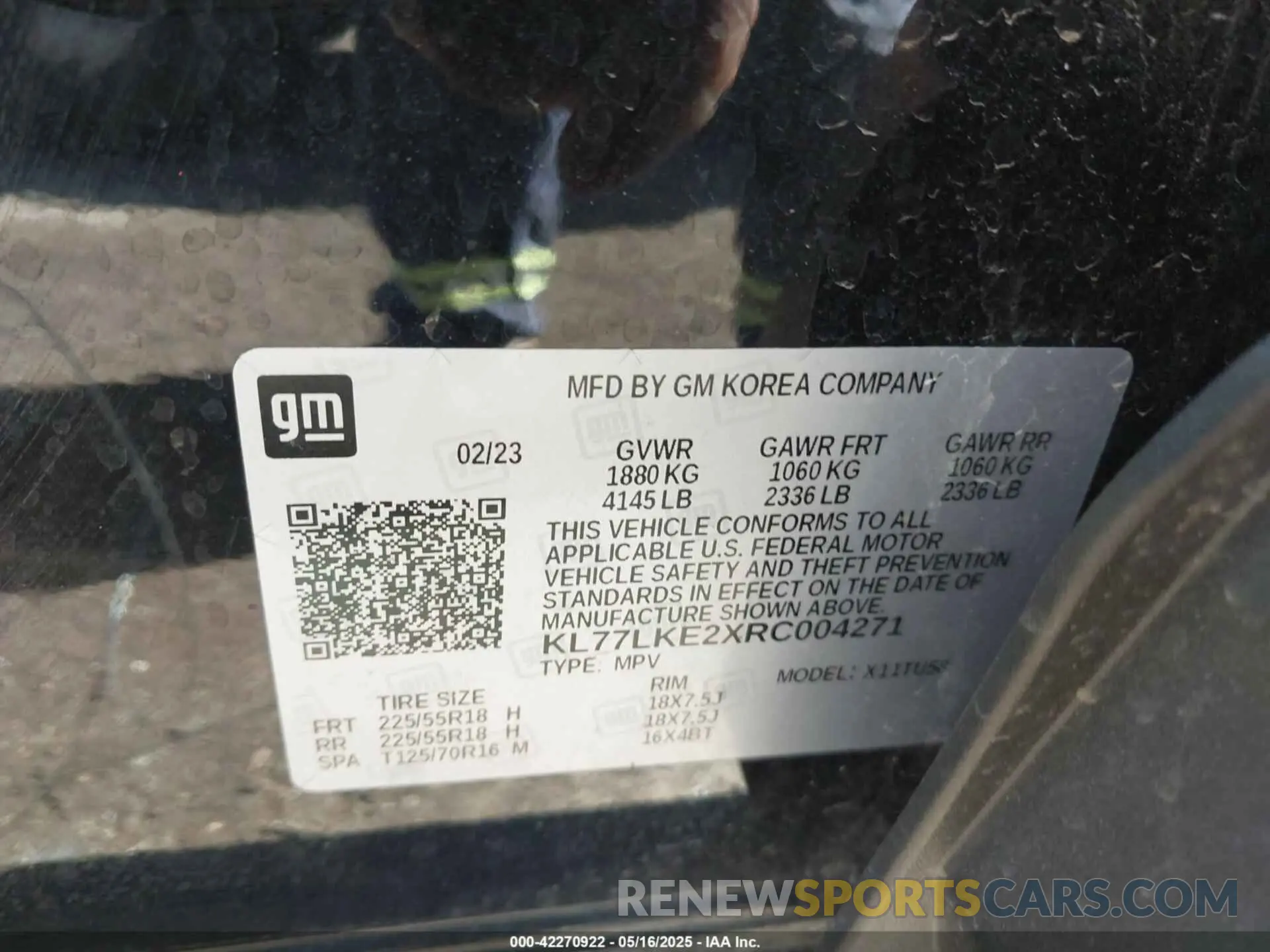 9 fotografías del automóvil dañado KL77LKE2XRC004271 CHEVROLET TRAX 2024