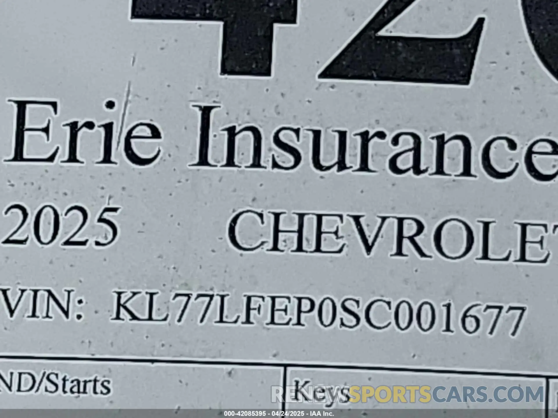9 fotografías del automóvil dañado KL77LFEP0SC001677 CHEVROLET TRAX 2025