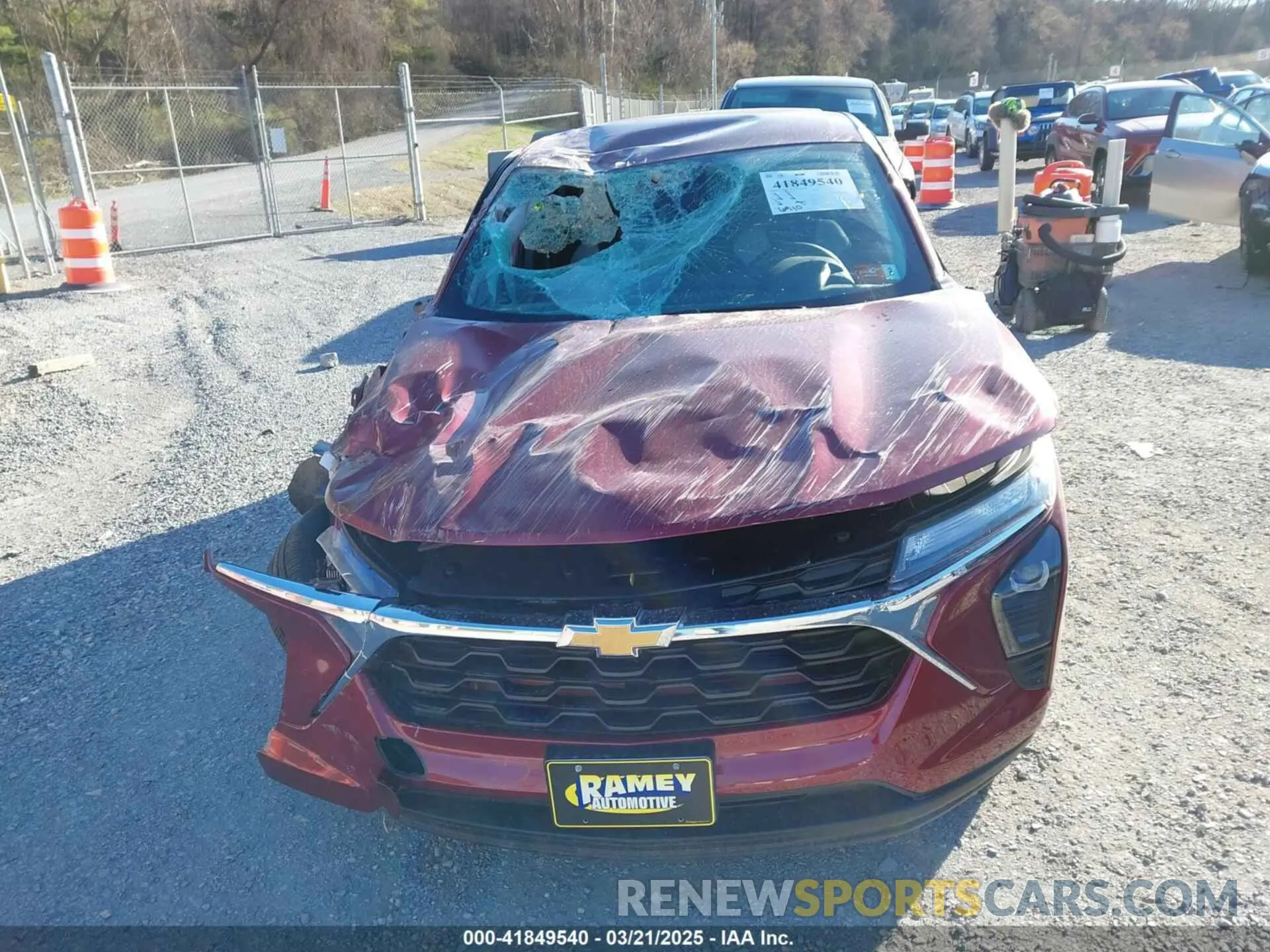 6 fotografías del automóvil dañado KL77LFEP3SC008512 CHEVROLET TRAX 2025