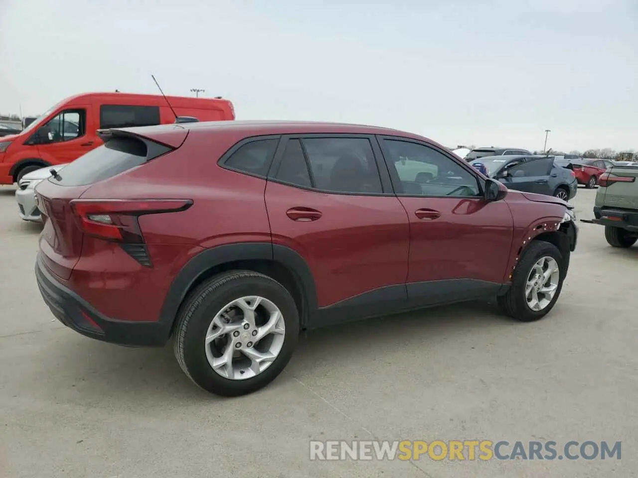 3 fotografías del automóvil dañado KL77LFEP5SC018037 CHEVROLET TRAX 2025