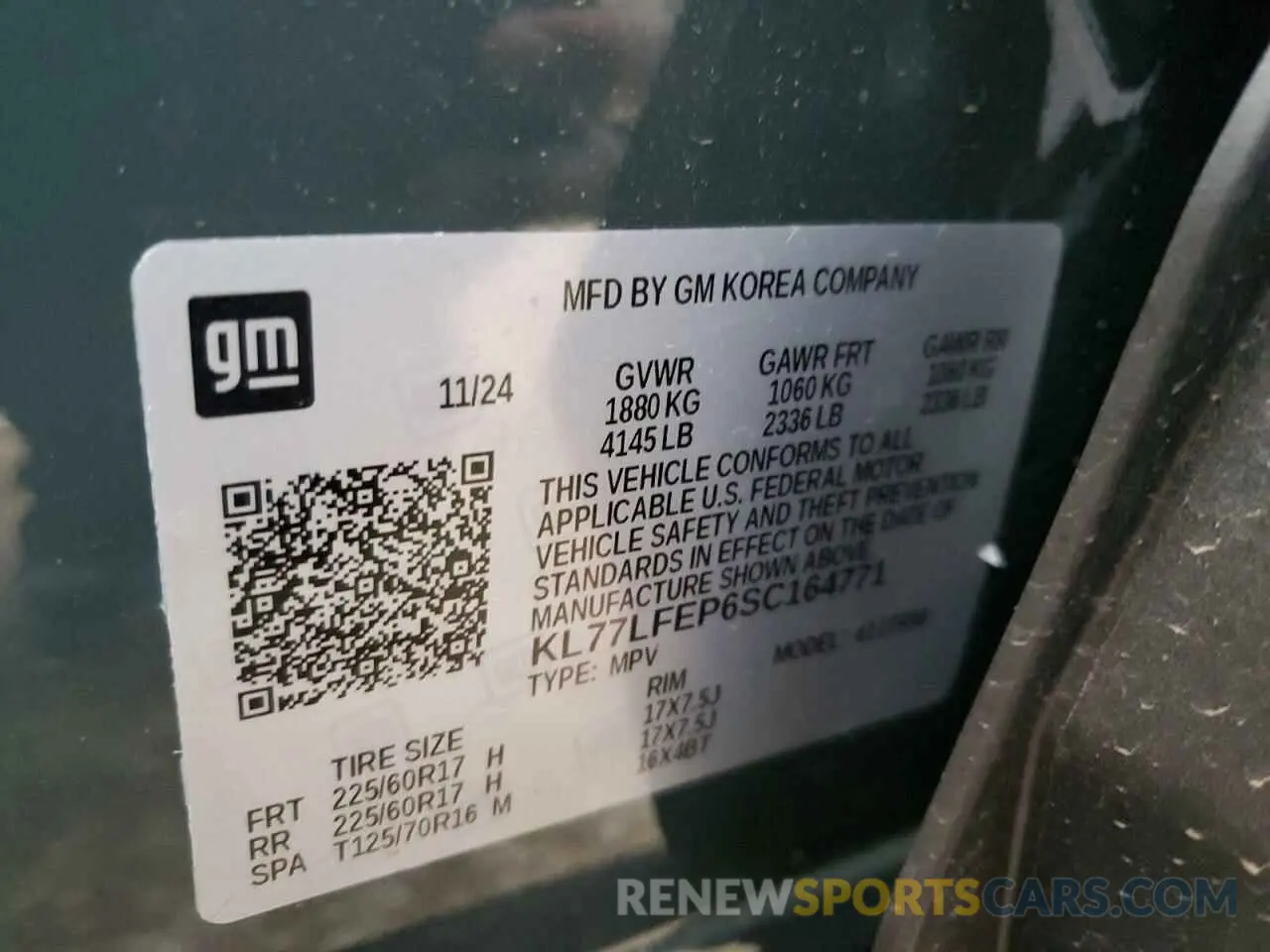 13 fotografías del automóvil dañado KL77LFEP6SC164771 CHEVROLET TRAX 2025