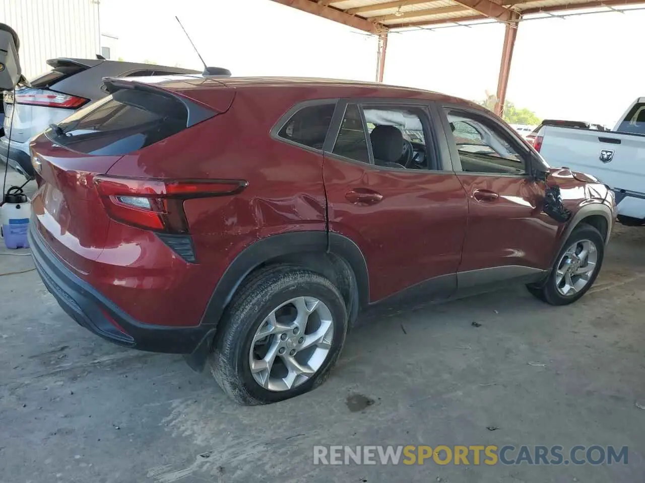 3 fotografías del automóvil dañado KL77LFEP7SC035888 CHEVROLET TRAX 2025