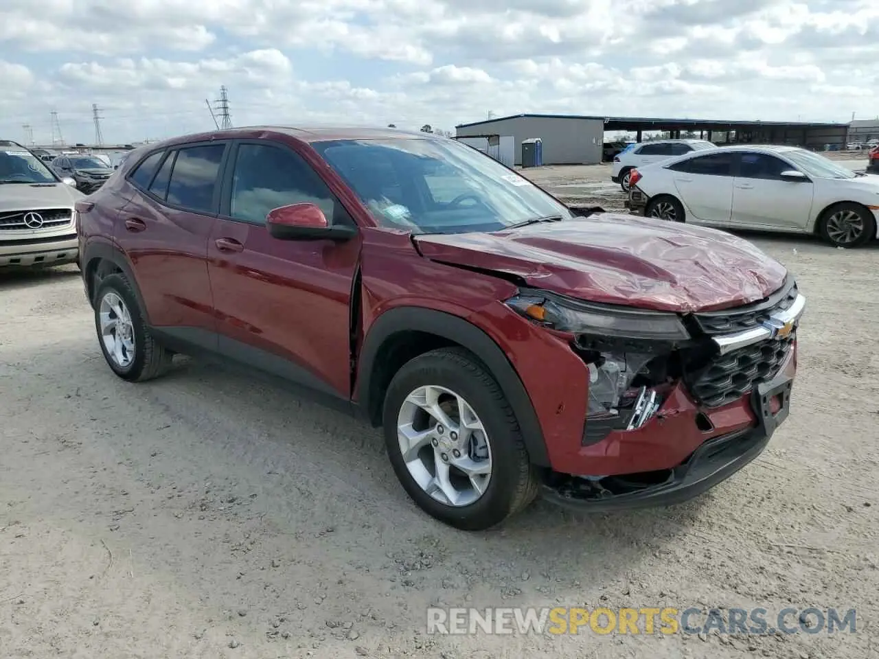4 fotografías del automóvil dañado KL77LFEP9SC010474 CHEVROLET TRAX 2025