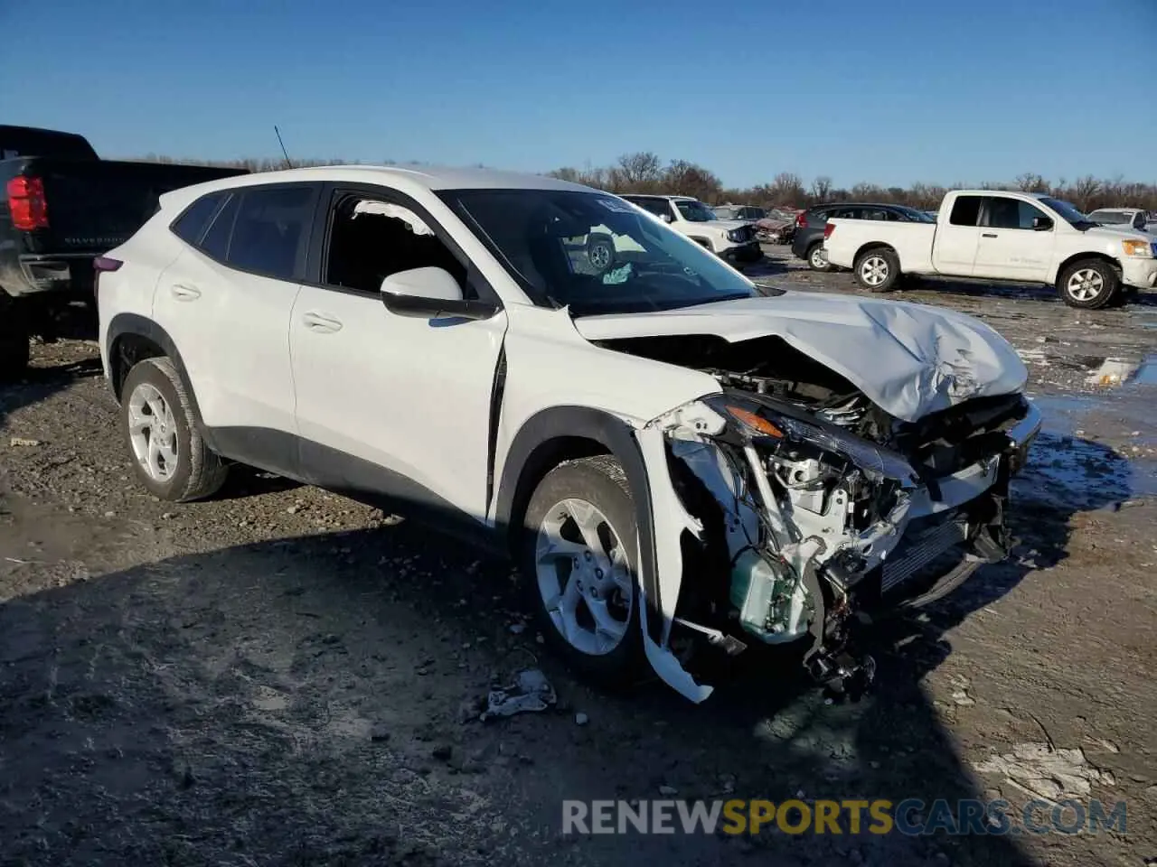4 fotografías del automóvil dañado KL77LFEP9SC045001 CHEVROLET TRAX 2025