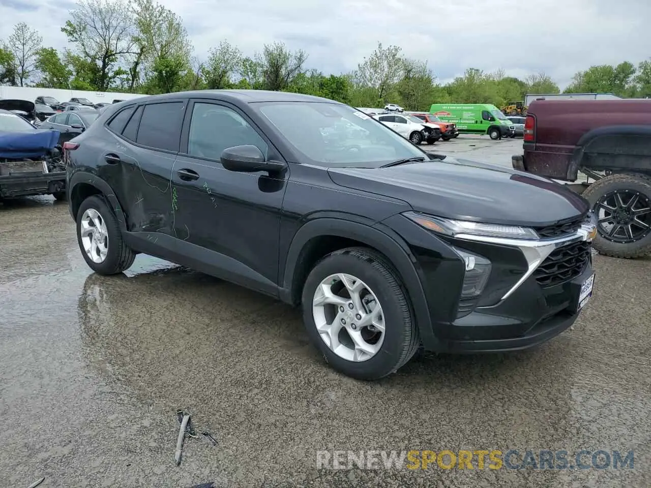 4 fotografías del automóvil dañado KL77LFEPXSC057528 CHEVROLET TRAX 2025