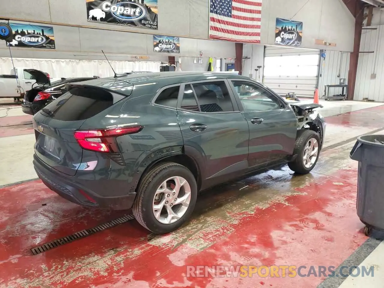3 fotografías del automóvil dañado KL77LFEPXSC088326 CHEVROLET TRAX 2025
