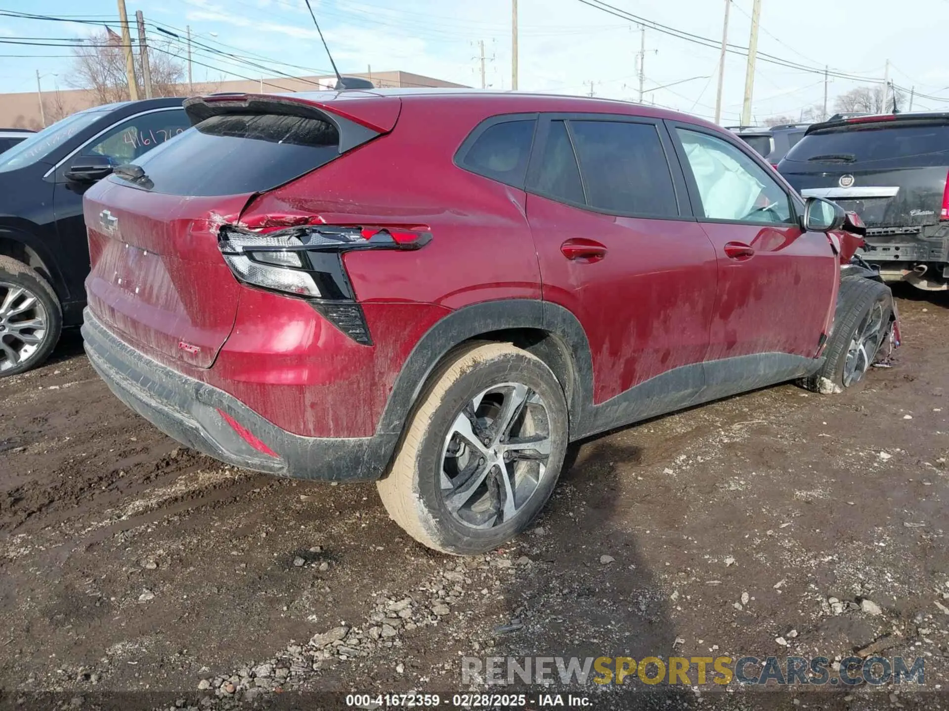 4 fotografías del automóvil dañado KL77LGEP5SC121741 CHEVROLET TRAX 2025