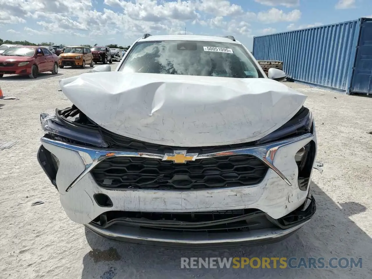 5 fotografías del automóvil dañado KL77LHEP0SC073605 CHEVROLET TRAX 2025