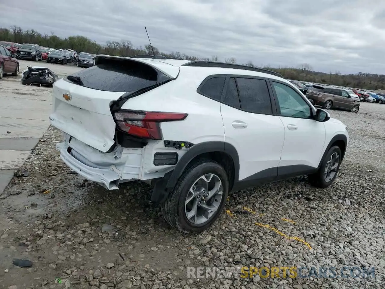 3 fotografías del automóvil dañado KL77LHEP2SC149440 CHEVROLET TRAX 2025
