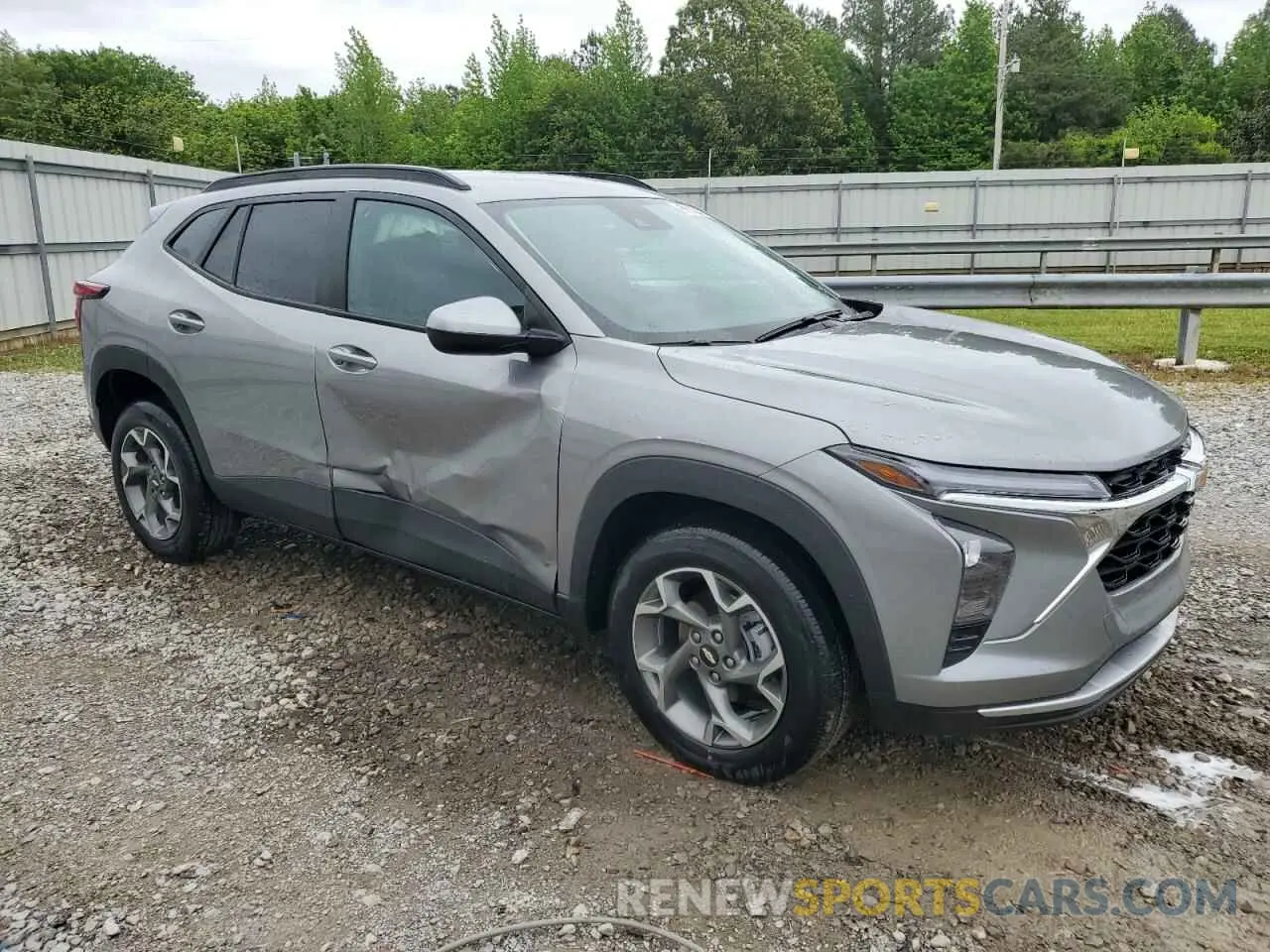 4 fotografías del automóvil dañado KL77LHEP6SC232109 CHEVROLET TRAX 2025