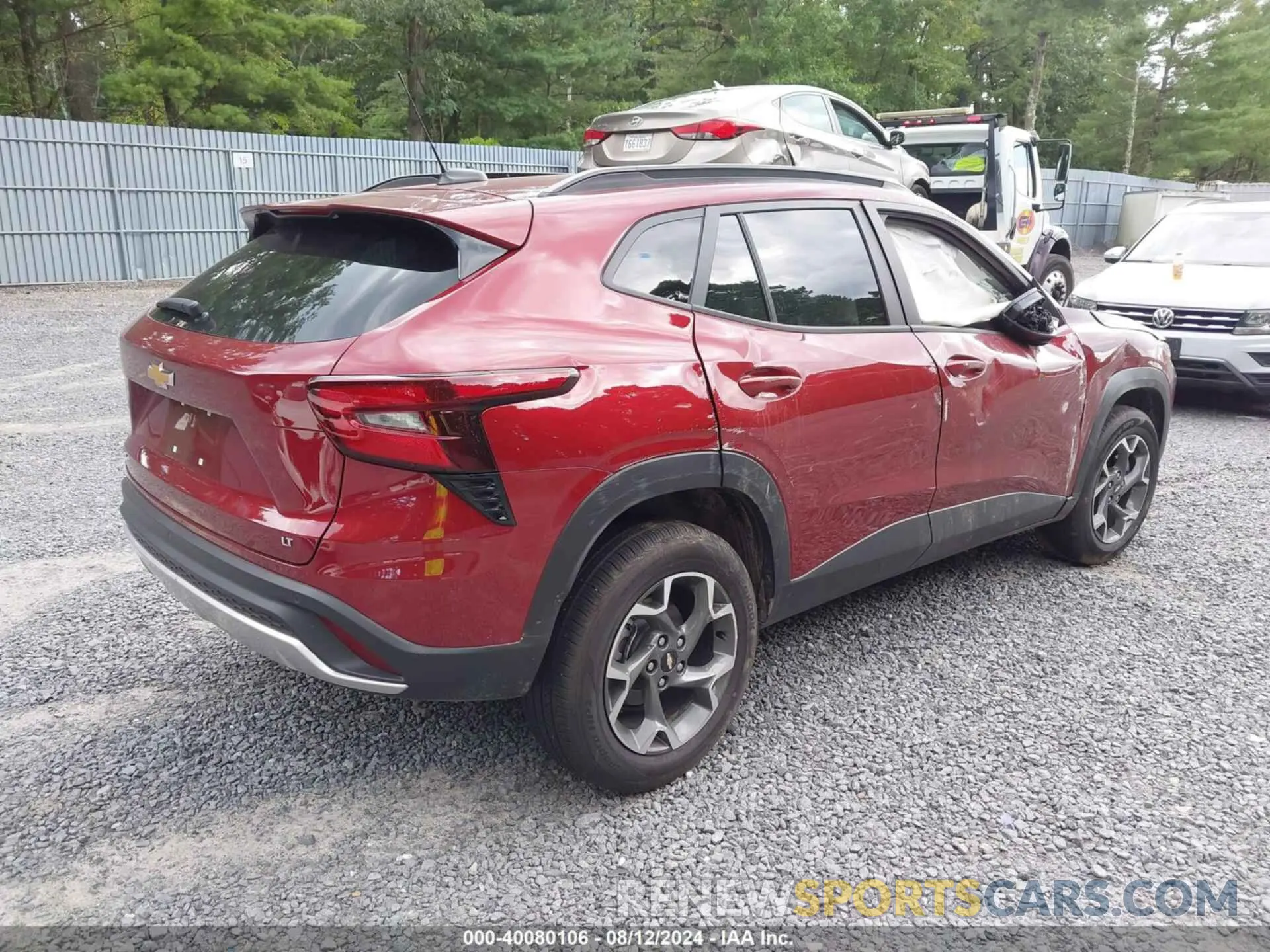4 fotografías del automóvil dañado KL77LHEP7SC000313 CHEVROLET TRAX 2025