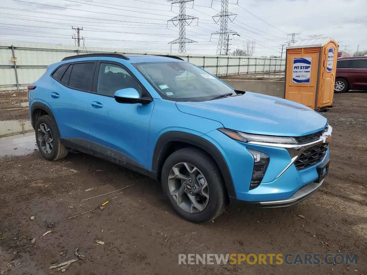 4 fotografías del automóvil dañado KL77LHEP9SC049271 CHEVROLET TRAX 2025