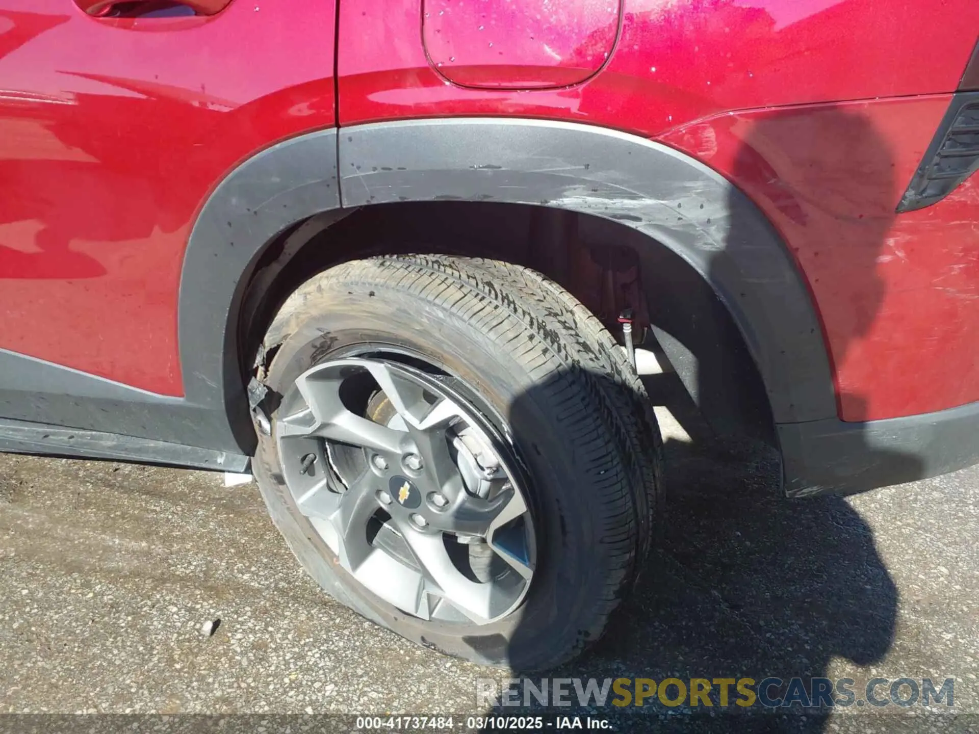 6 fotografías del automóvil dañado KL77LHEP9SC116581 CHEVROLET TRAX 2025
