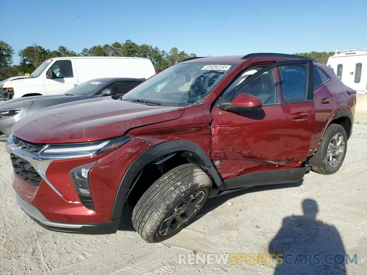 1 fotografías del automóvil dañado KL77LHEPXSC198045 CHEVROLET TRAX 2025