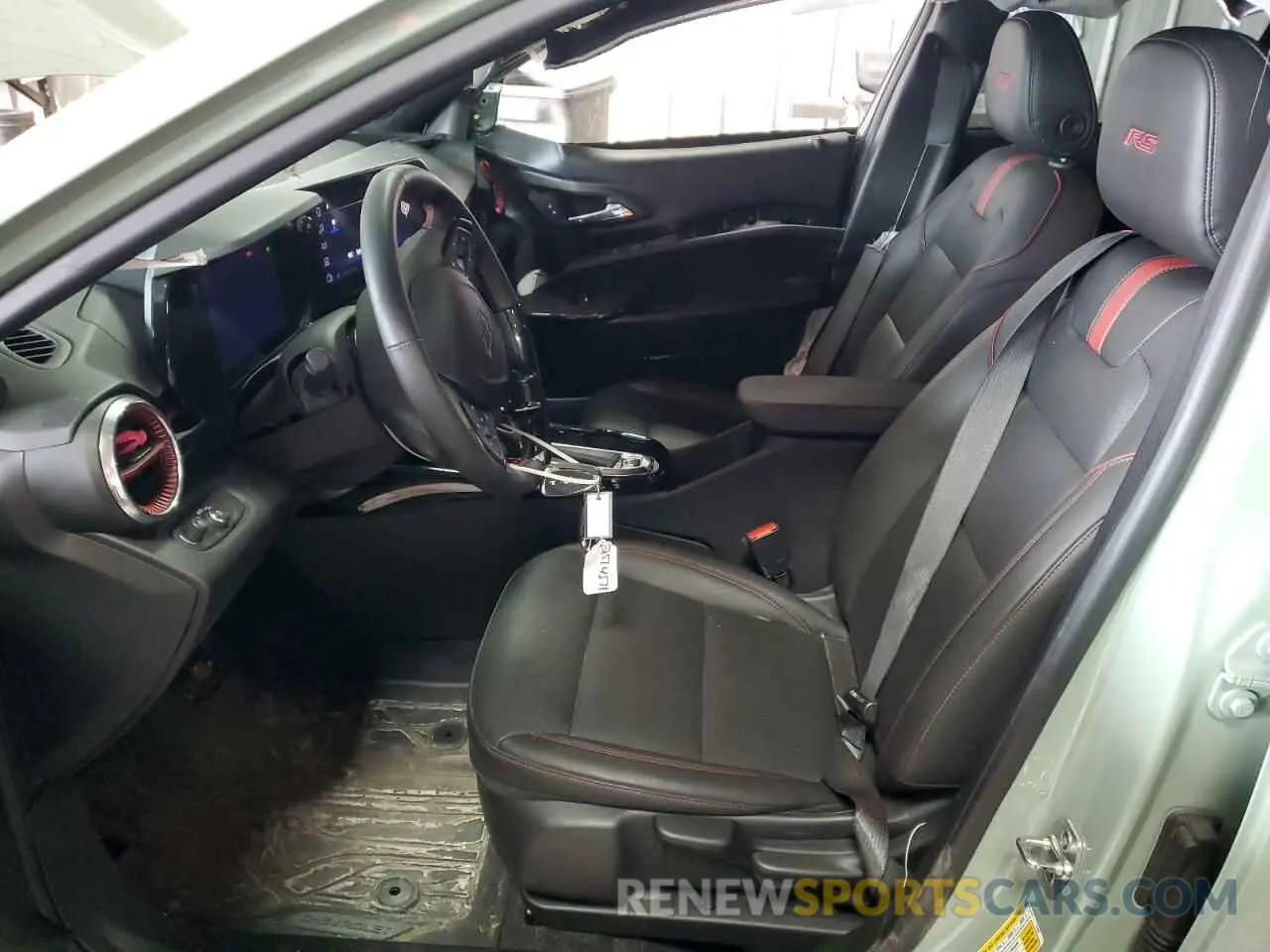 7 fotografías del automóvil dañado KL77LJE20RC147711 CHEVROLET TRAX 2RS 2024