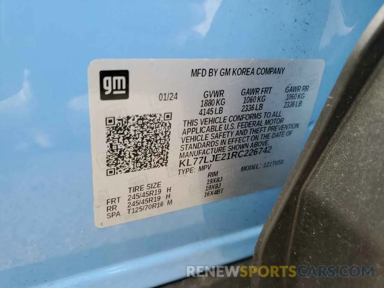 13 fotografías del automóvil dañado KL77LJE21RC226742 CHEVROLET TRAX 2RS 2024
