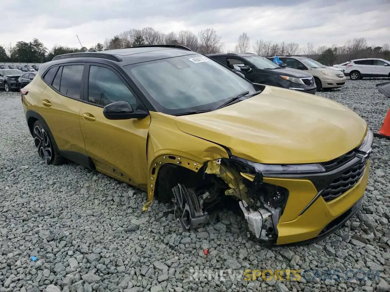 4 fotografías del automóvil dañado KL77LJE22RC024007 CHEVROLET TRAX 2RS 2024