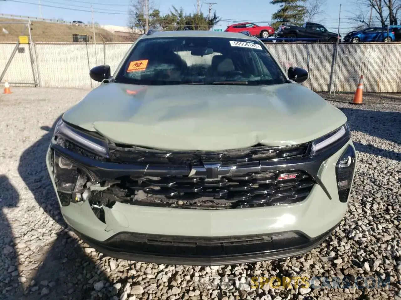 5 fotografías del automóvil dañado KL77LJE27RC163212 CHEVROLET TRAX 2RS 2024