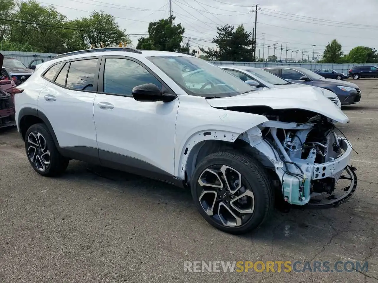 4 fotografías del automóvil dañado KL77LJEP2SC040080 CHEVROLET TRAX 2RS 2025