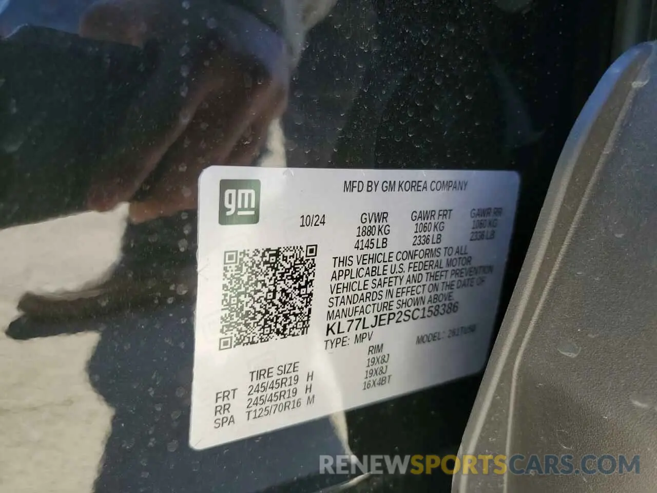 12 fotografías del automóvil dañado KL77LJEP2SC158386 CHEVROLET TRAX 2RS 2025