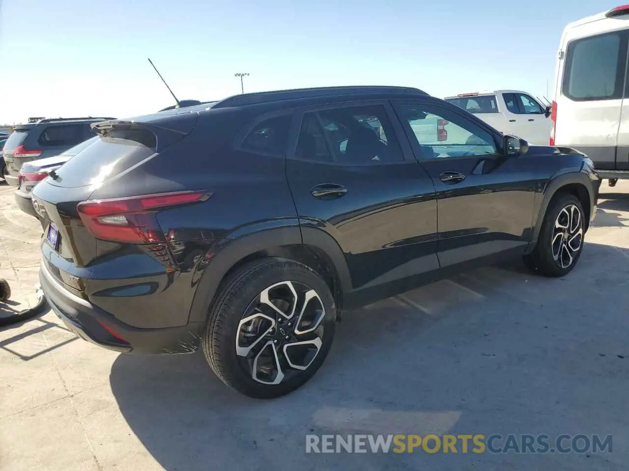 3 fotografías del automóvil dañado KL77LJEP2SC158386 CHEVROLET TRAX 2RS 2025