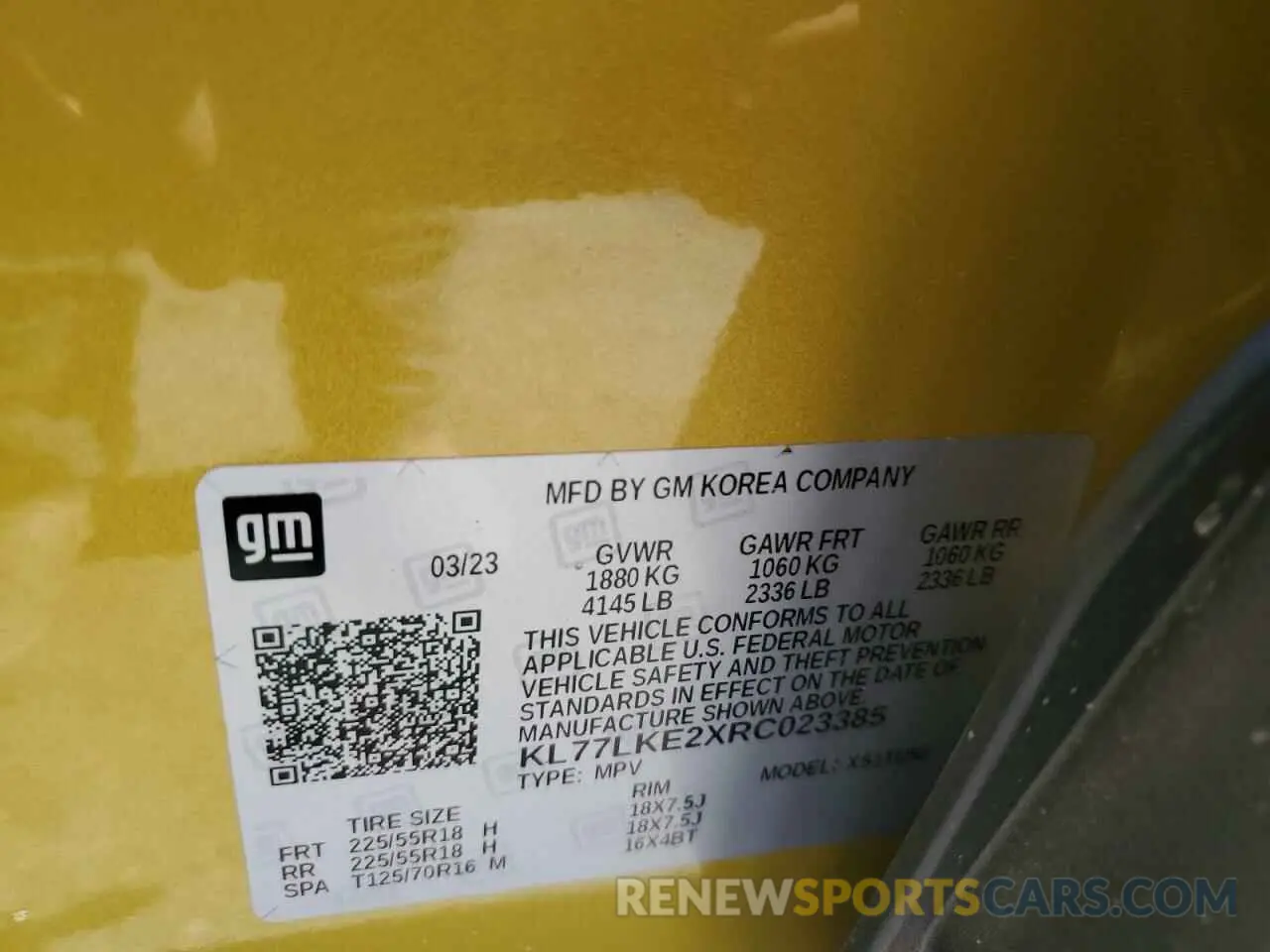 13 fotografías del automóvil dañado KL77LKE2XRC023385 CHEVROLET TRAX ACTIV 2024