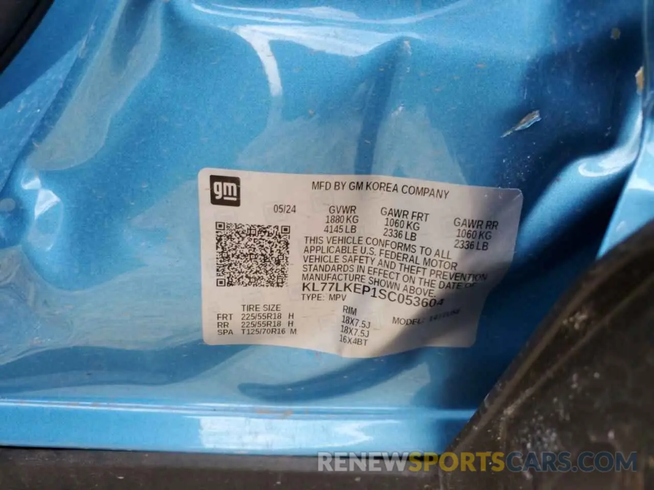 14 fotografías del automóvil dañado KL77LKEP1SC053604 CHEVROLET TRAX ACTIV 2025