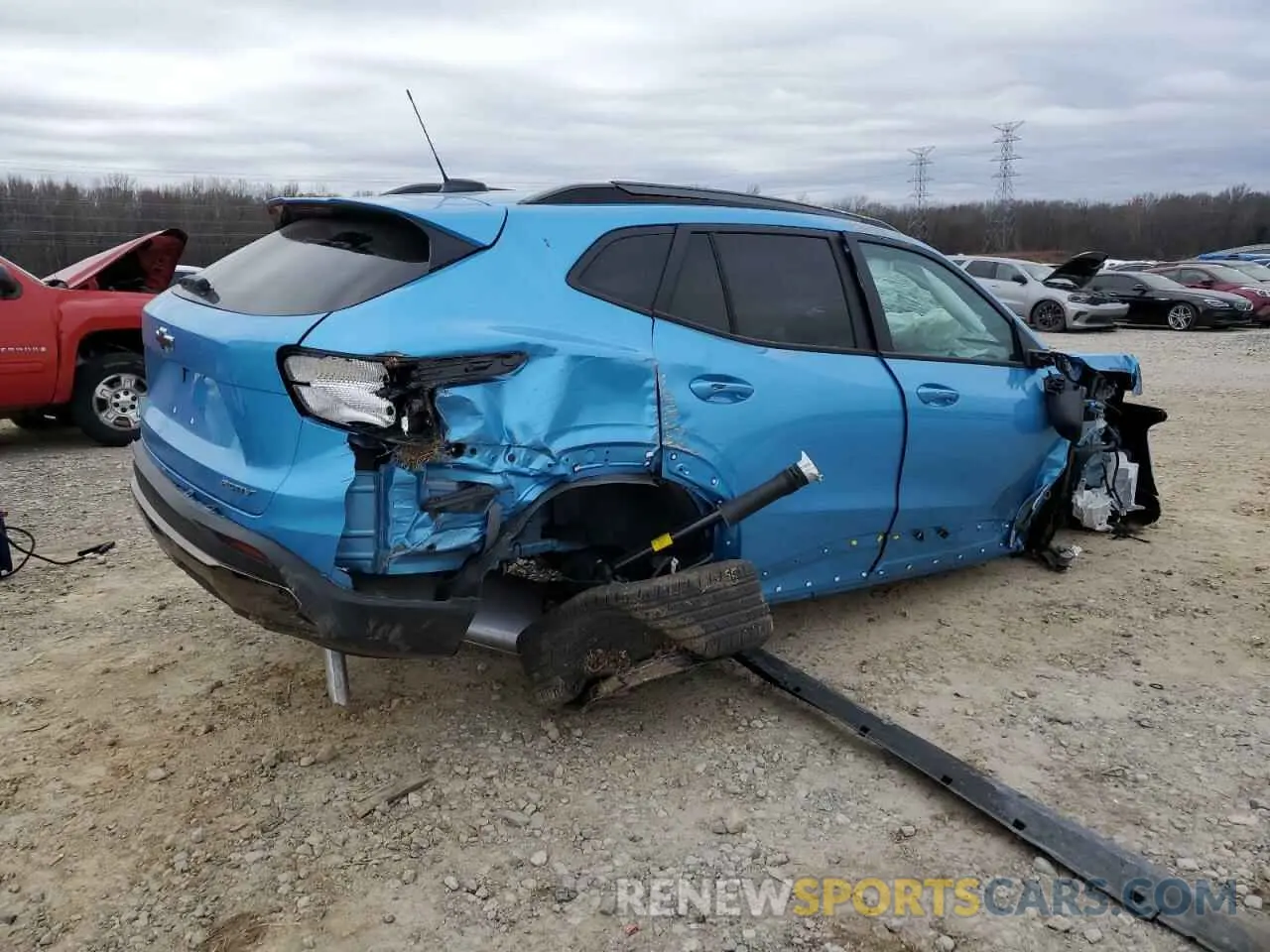 3 fotografías del automóvil dañado KL77LKEP1SC090782 CHEVROLET TRAX ACTIV 2025