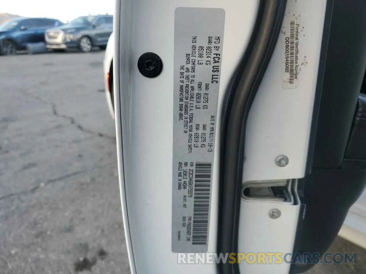 14 fotografías del automóvil dañado 2C3CCAAG6KH755579 CHRYSLER 300 2019