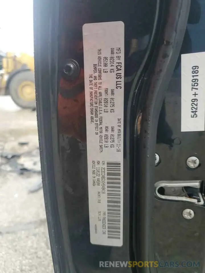 12 fotografías del automóvil dañado 2C3CCABG1KH548418 CHRYSLER 300 2019