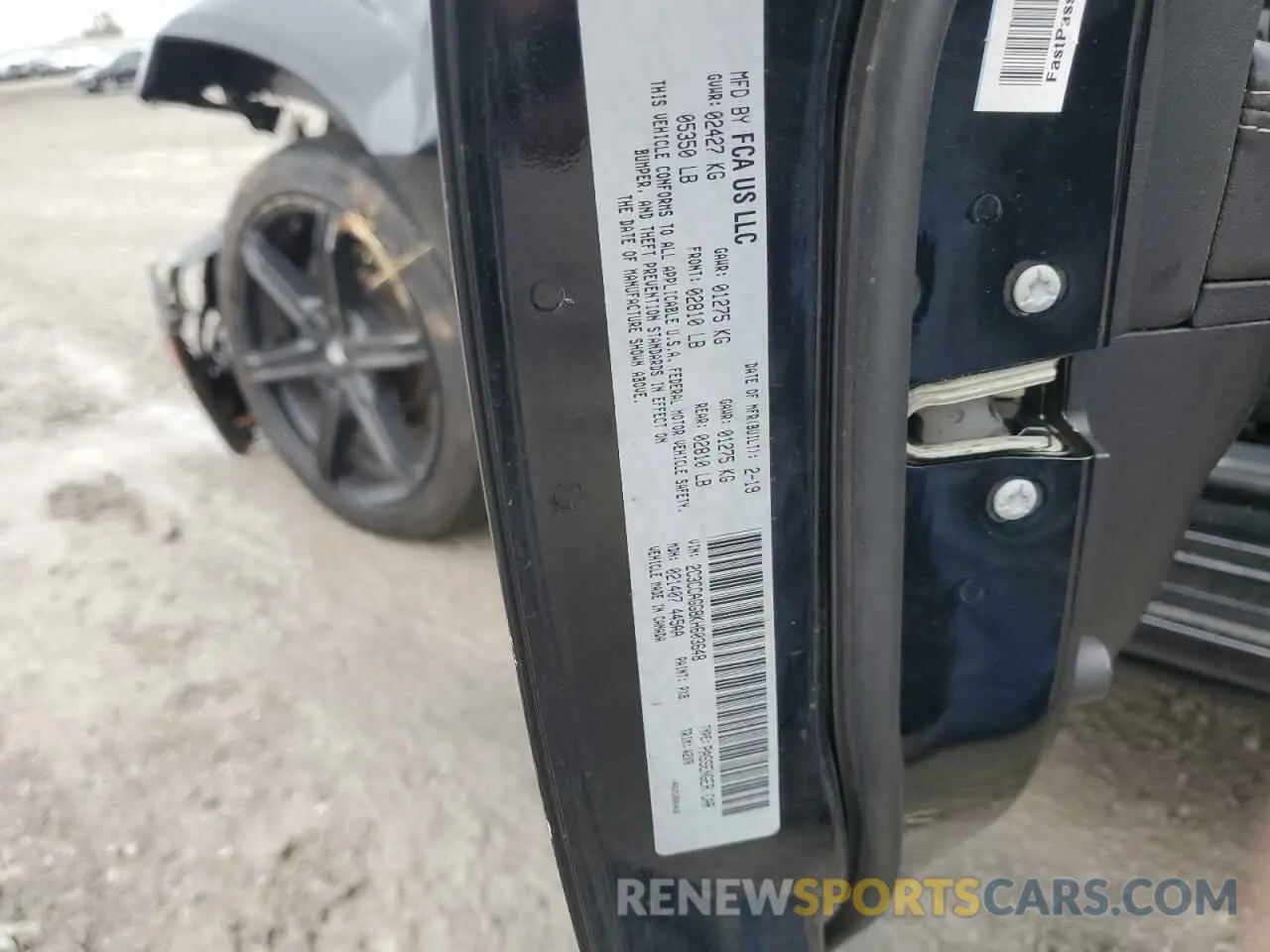 12 fotografías del automóvil dañado 2C3CCAGG8KH603648 CHRYSLER 300 2019