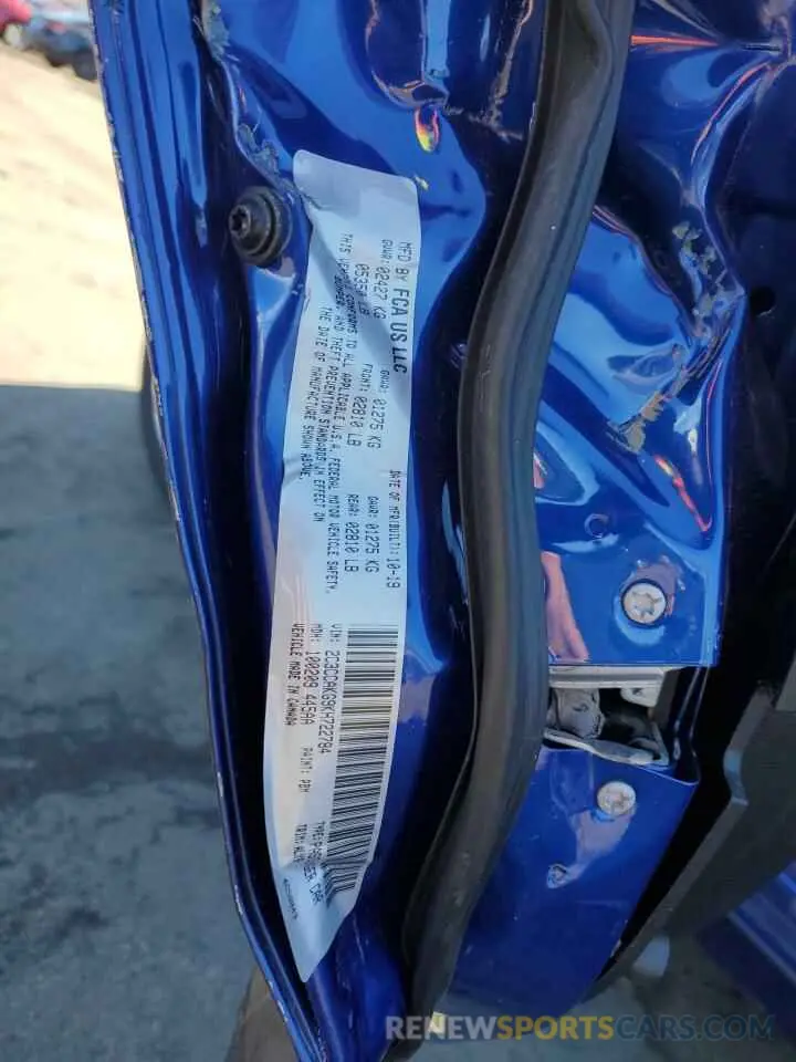 12 fotografías del automóvil dañado 2C3CCAKG9KH722784 CHRYSLER 300 2019