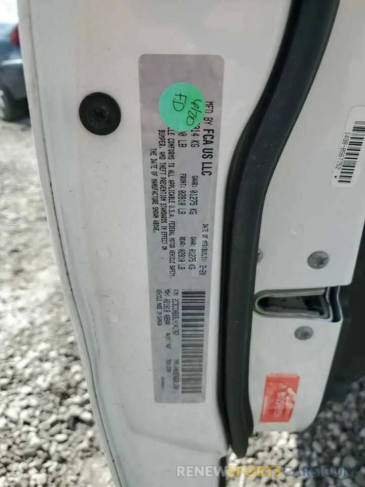 12 fotografías del automóvil dañado 2C3CCABG5LH141767 CHRYSLER 300 2020