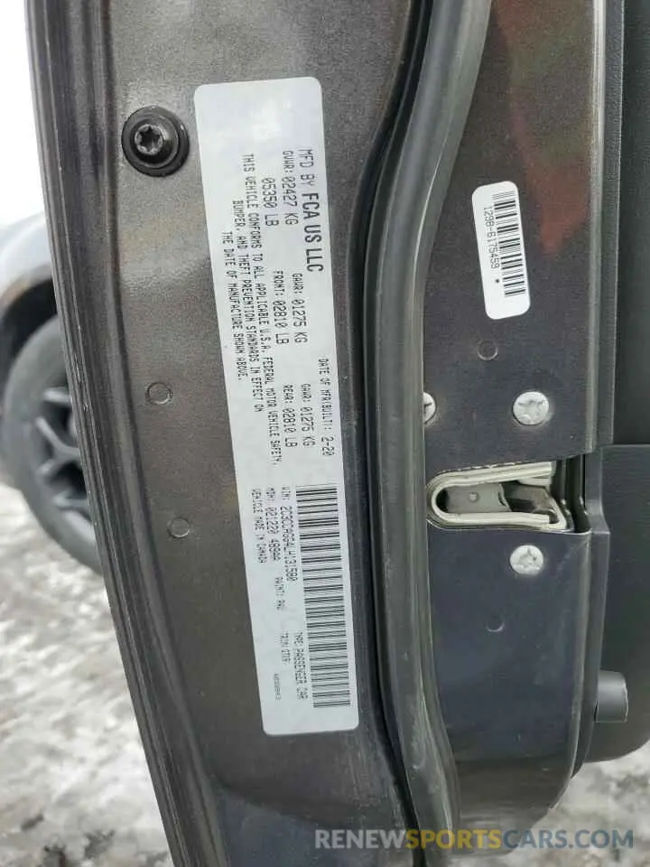 13 fotografías del automóvil dañado 2C3CCAGG4LH131580 CHRYSLER 300 2020