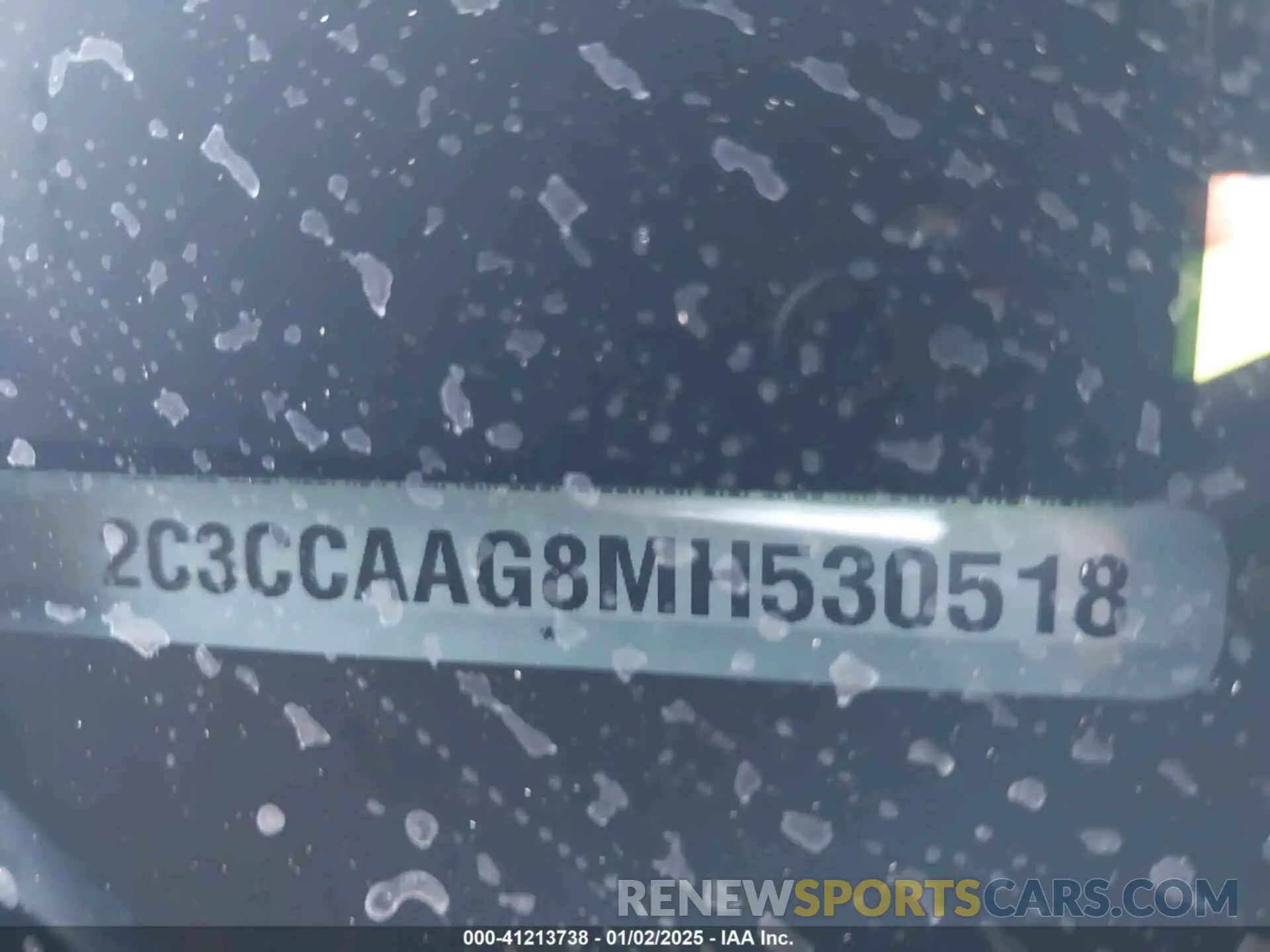 9 fotografías del automóvil dañado 2C3CCAAG8MH530518 CHRYSLER 300 2021