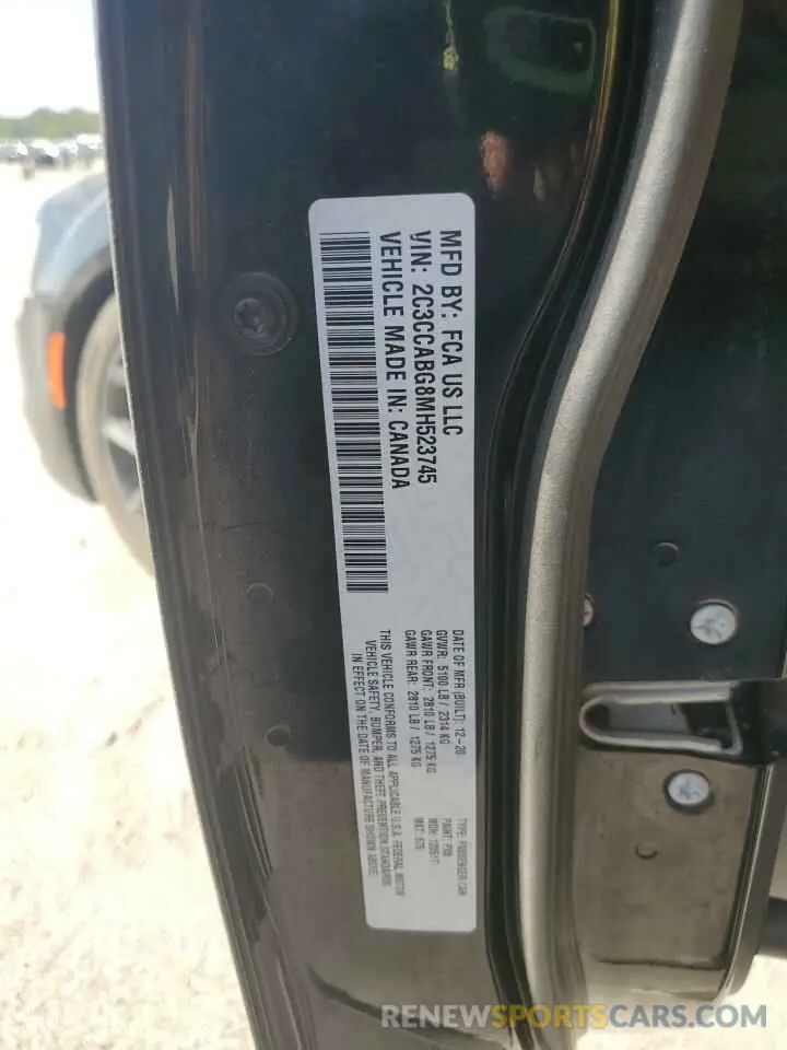 14 fotografías del automóvil dañado 2C3CCABG8MH523745 CHRYSLER 300 2021