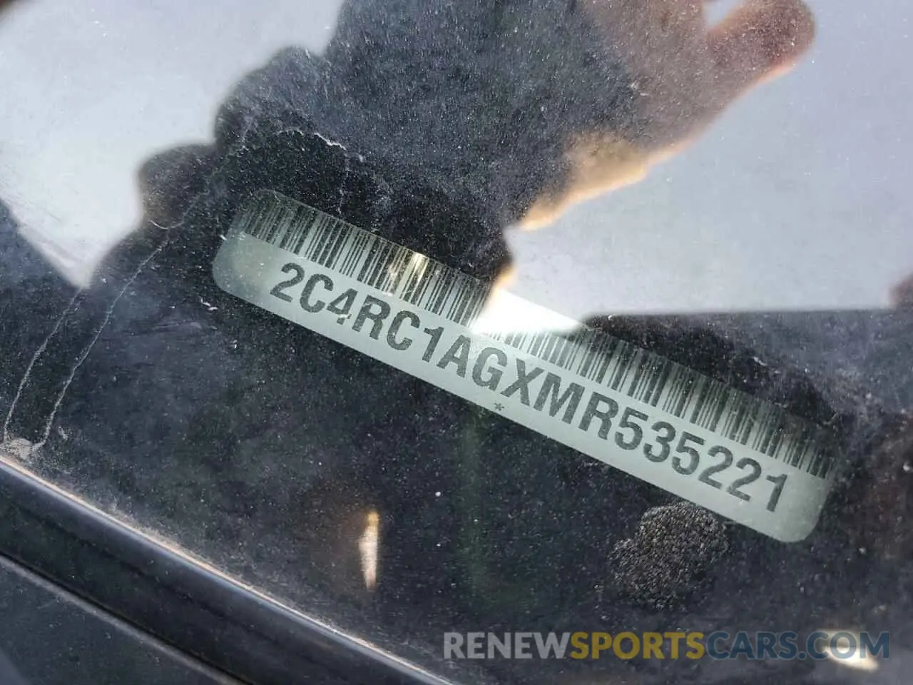 13 fotografías del automóvil dañado 2C4RC1AGXMR535221 CHRYSLER MINIVAN 2021