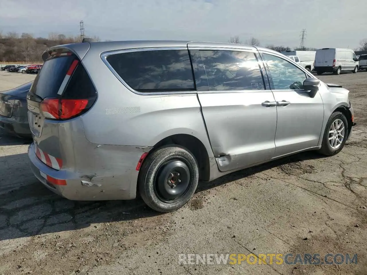 3 fotografías del automóvil dañado 2C4RC1CG1MR580285 CHRYSLER MINIVAN 2021