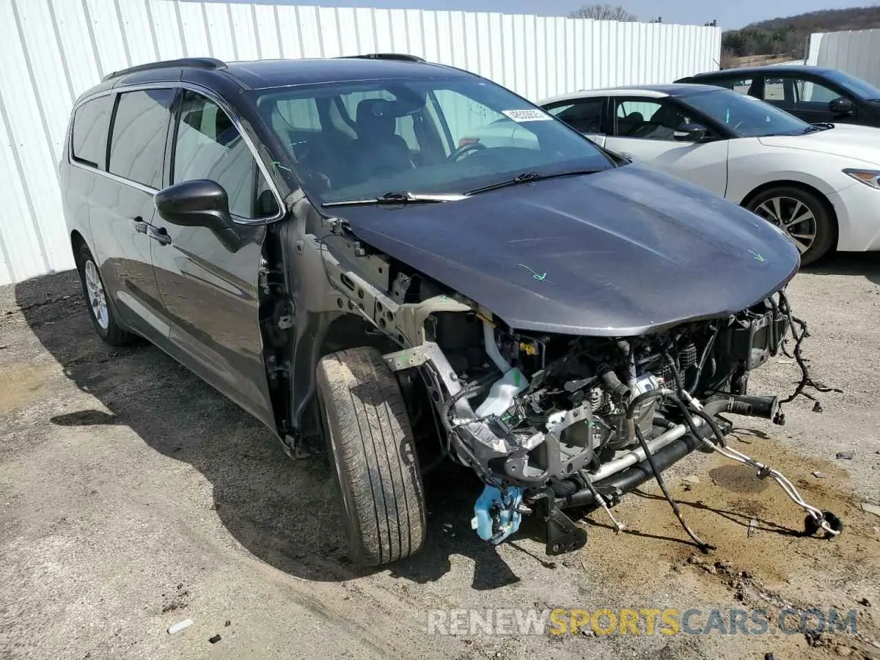 4 fotografías del automóvil dañado 2C4RC1DG0MR505902 CHRYSLER MINIVAN 2021
