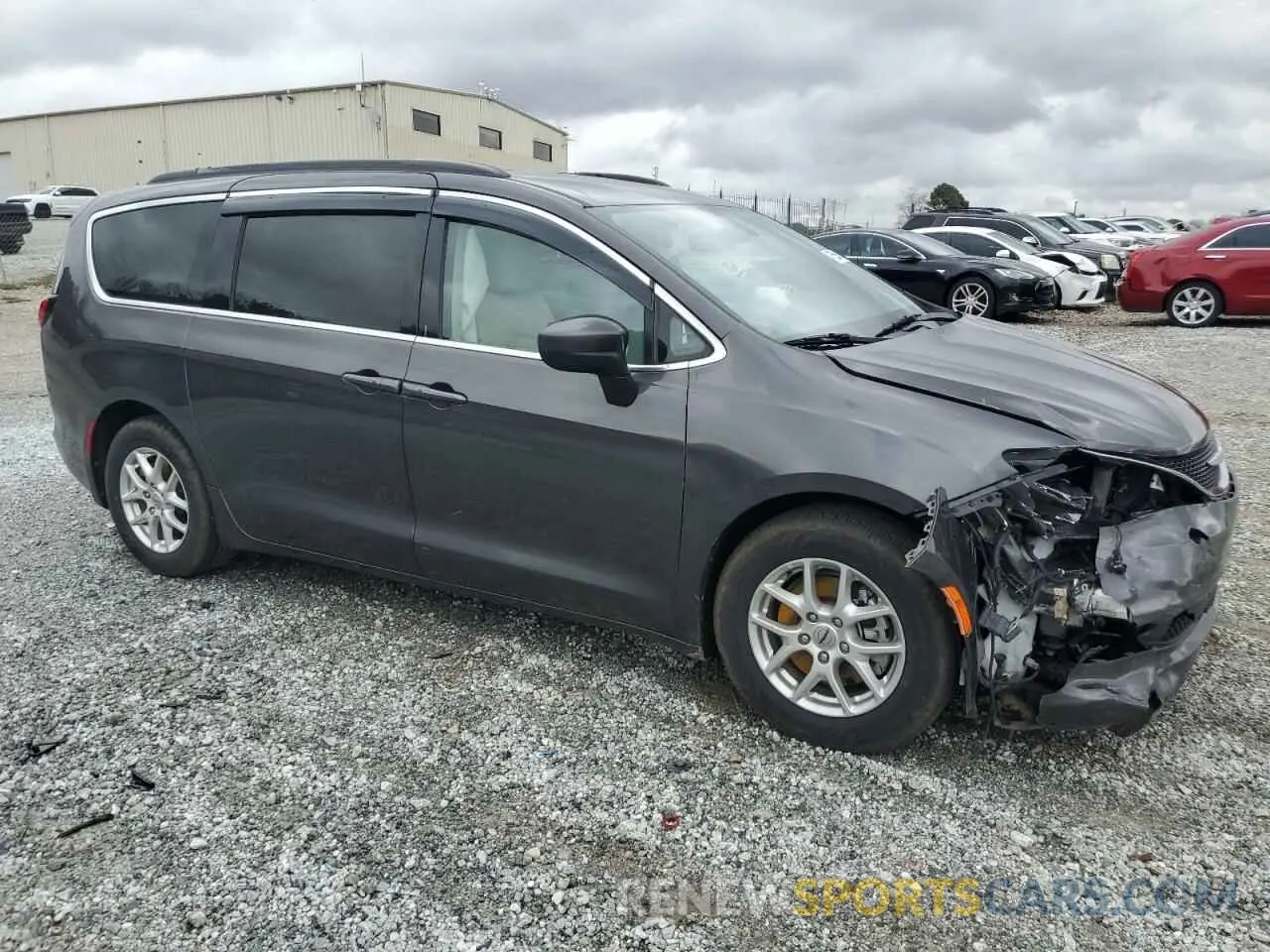 4 fotografías del automóvil dañado 2C4RC1DG0MR506242 CHRYSLER MINIVAN 2021