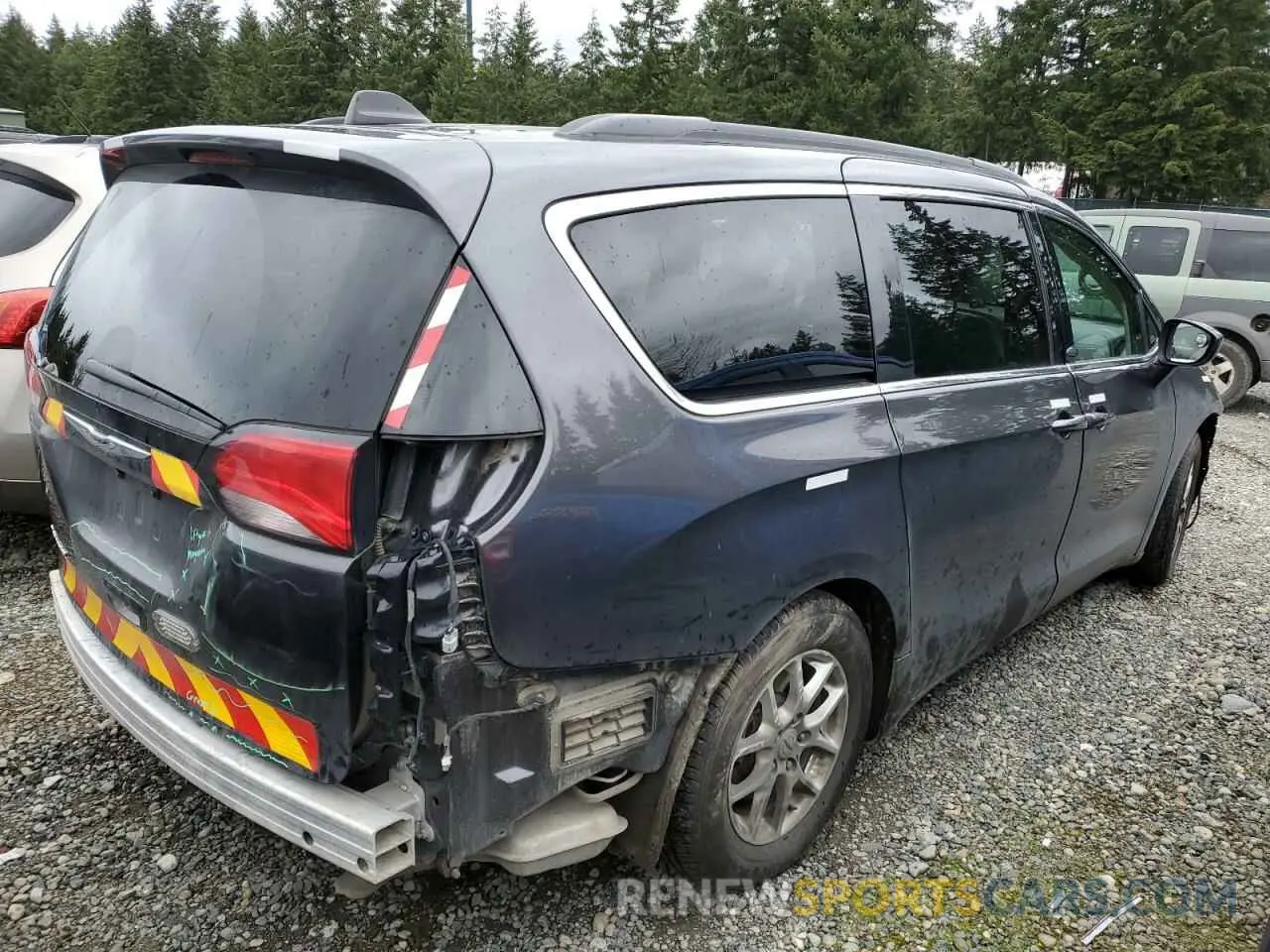 3 fotografías del automóvil dañado 2C4RC1DG1MR549844 CHRYSLER MINIVAN 2021