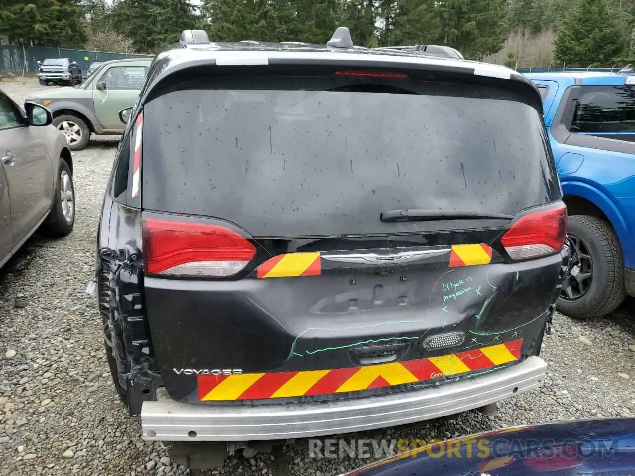 6 fotografías del automóvil dañado 2C4RC1DG1MR549844 CHRYSLER MINIVAN 2021