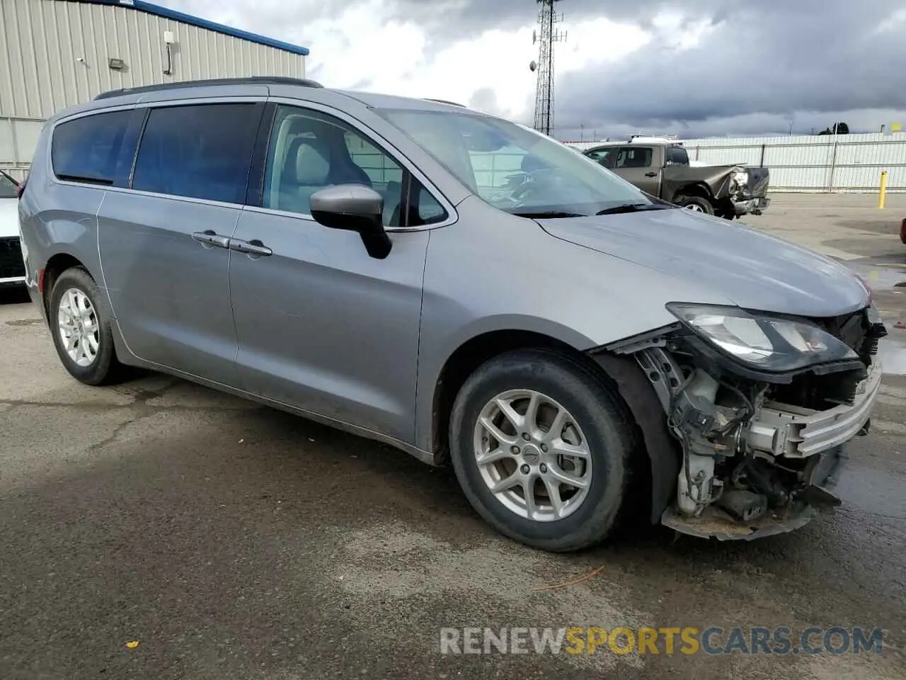 4 fotografías del automóvil dañado 2C4RC1DG4MR523433 CHRYSLER MINIVAN 2021