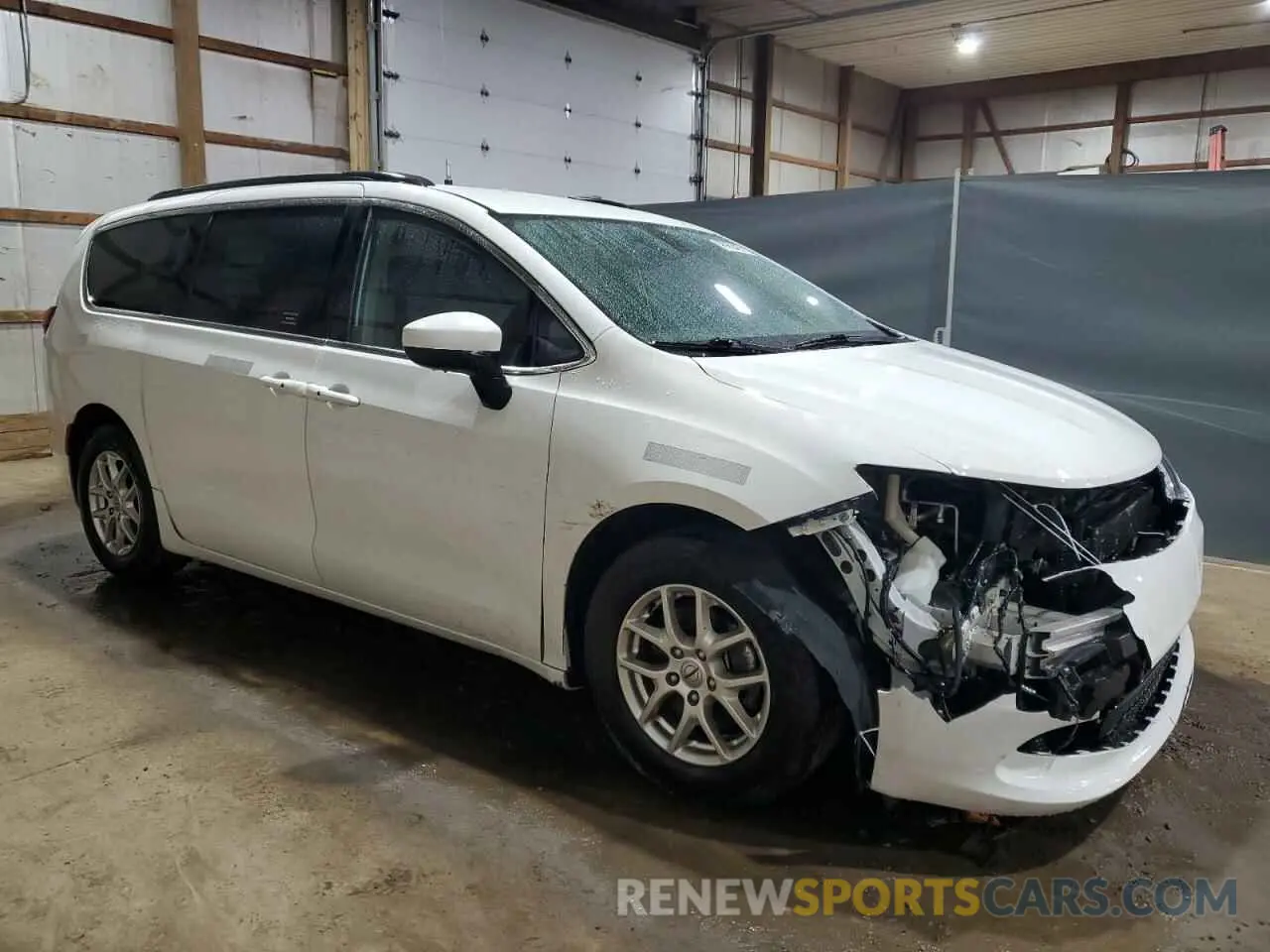 4 fotografías del automóvil dañado 2C4RC1DGXMR520665 CHRYSLER MINIVAN 2021