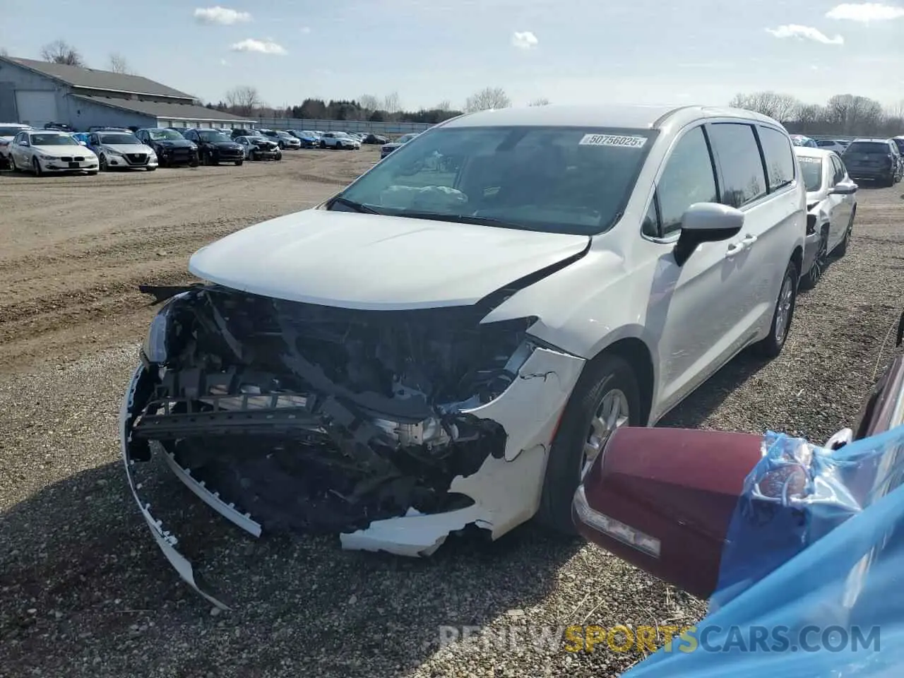 1 fotografías del automóvil dañado 2C4RC1CG0NR104224 CHRYSLER MINIVAN 2022
